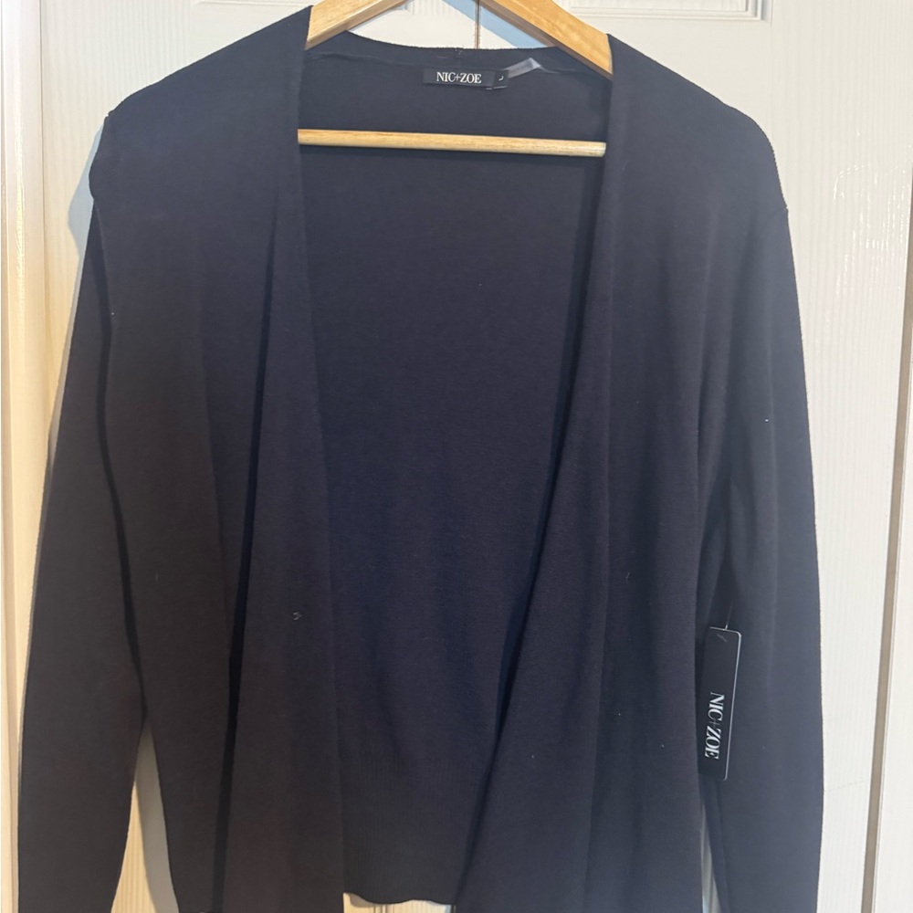 NICK + ZOE brand new dark blue Cardigan Sweater